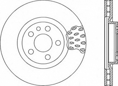 OPEN PARTS bda101820 -  Тормозной диск